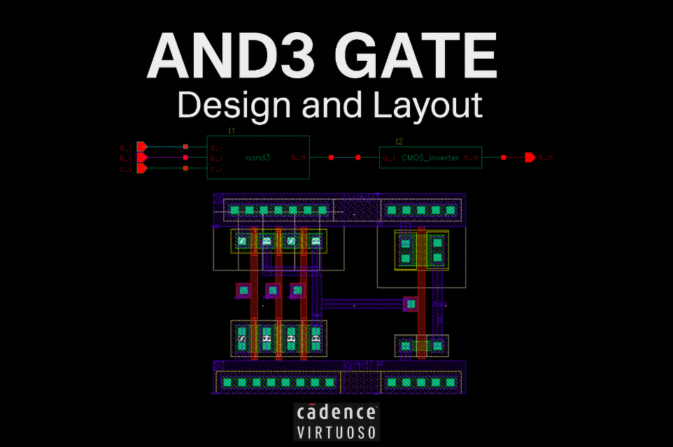 CMOS AND3 Gate Design and Layout